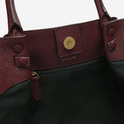 DeMellier The Midi New York burgundy small grain