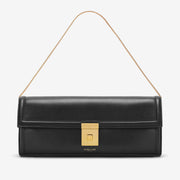 DeMellier The Paris Clutch black smooth