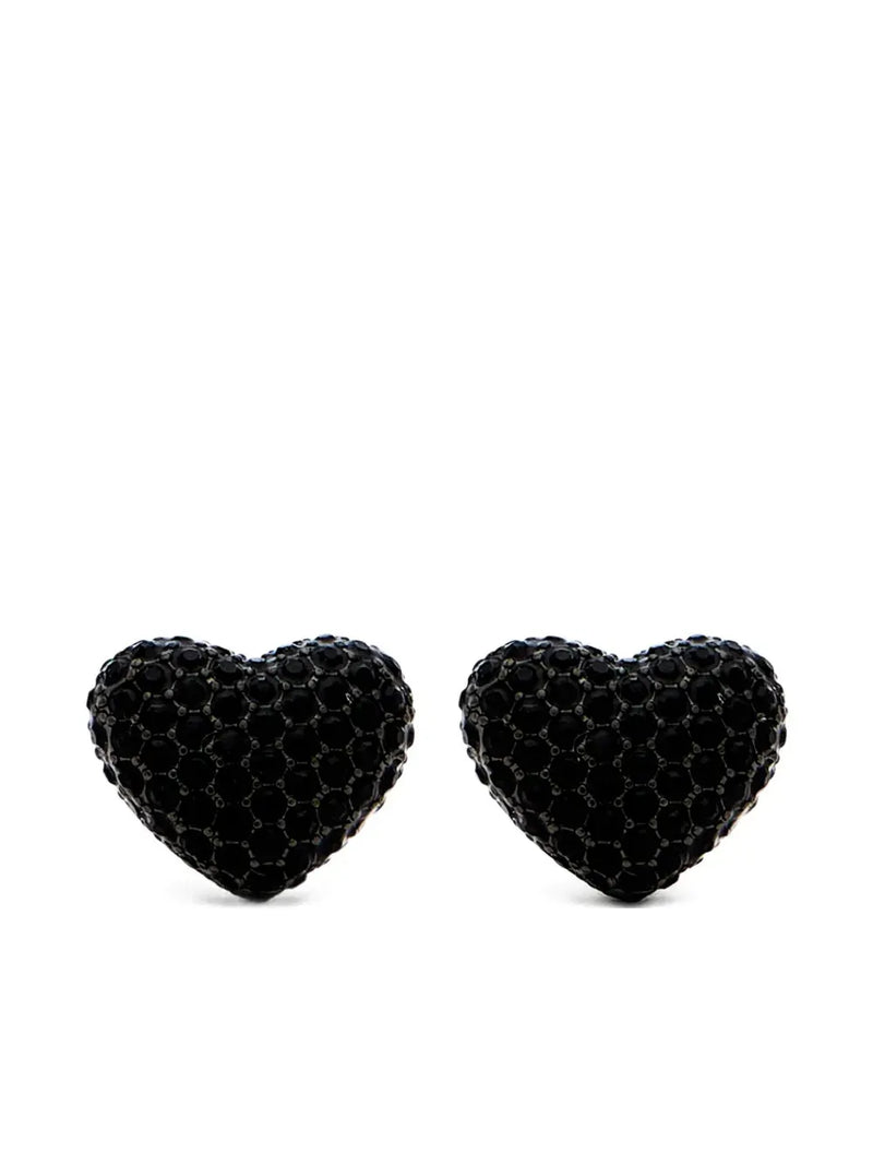 The Pavé Balloon Heart earrings