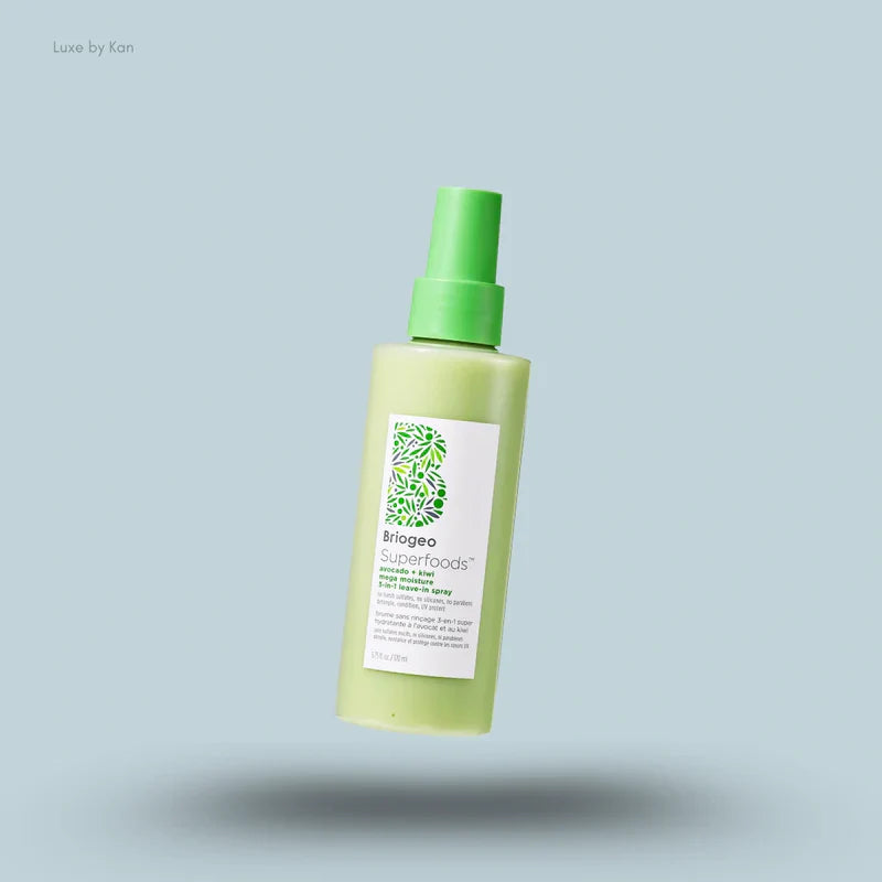 BRIOGEO SUPERFOODS AVOCADO AND KIWI MEGA MOISTURE 3-IN-1 LEAVE-IN SPRAY