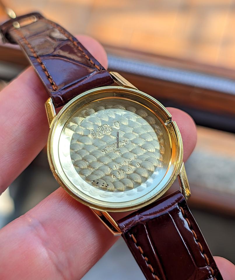 Vacheron Constantin Patrimony 6456 Gold 18kt 0.750 Jumbo Like New Overseas