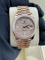 Rolex | Day-Date | 228345RBR | Rose gold | 40 x 48 mm | Rose gold | Gold (solid) | Automatic