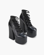 Marc Jacobs Marc Jacobs The Croc Embossed Kiki Ankle Boot Black Black