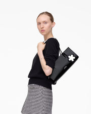 Marc Jacobs Marc Jacobs The Glam Mirror Satchel Black Black