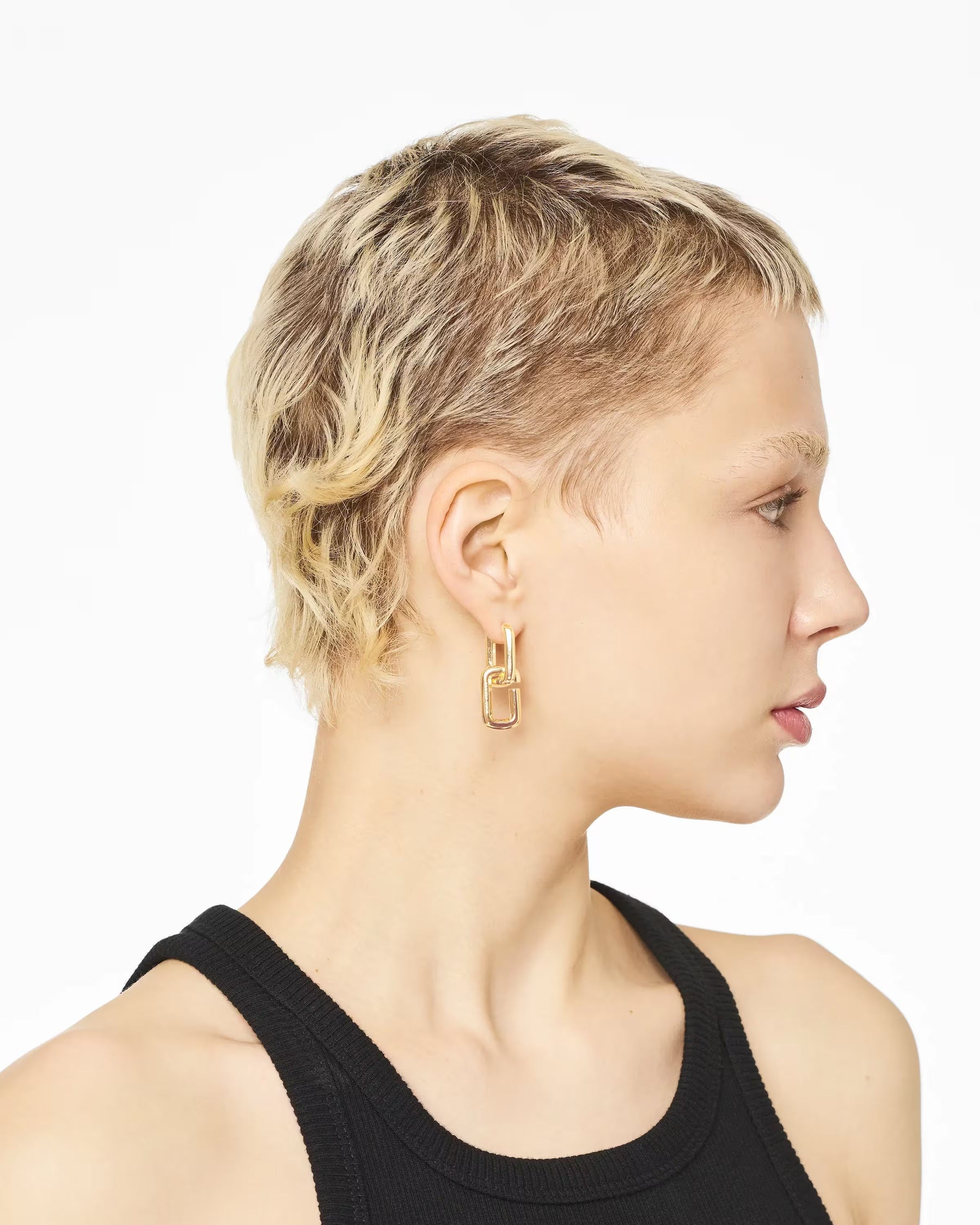 Marc Jacobs Marc Jacobs The J Marc Chain Link Earrings Gold Gold