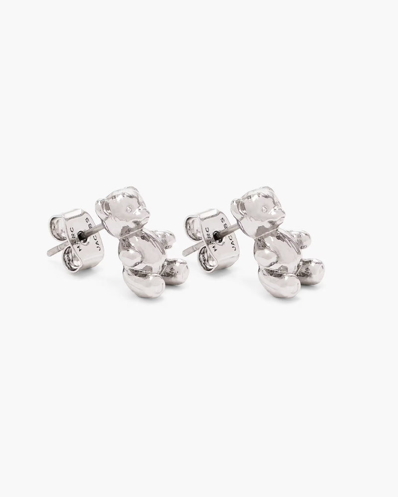 Marc Jacobs Marc Jacobs The Teddy Bear Stud Earrings Light Antique Silver Light Antique Silver