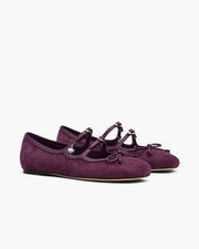 Marc Jacobs Marc Jacobs The Suede Kiki Ballerina Dark Plum Dark Plum