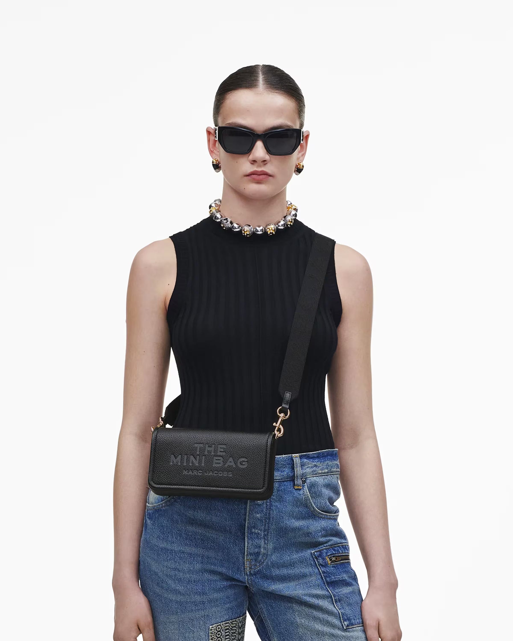Marc Jacobs Marc Jacobs The Leather Mini Bag Black Black