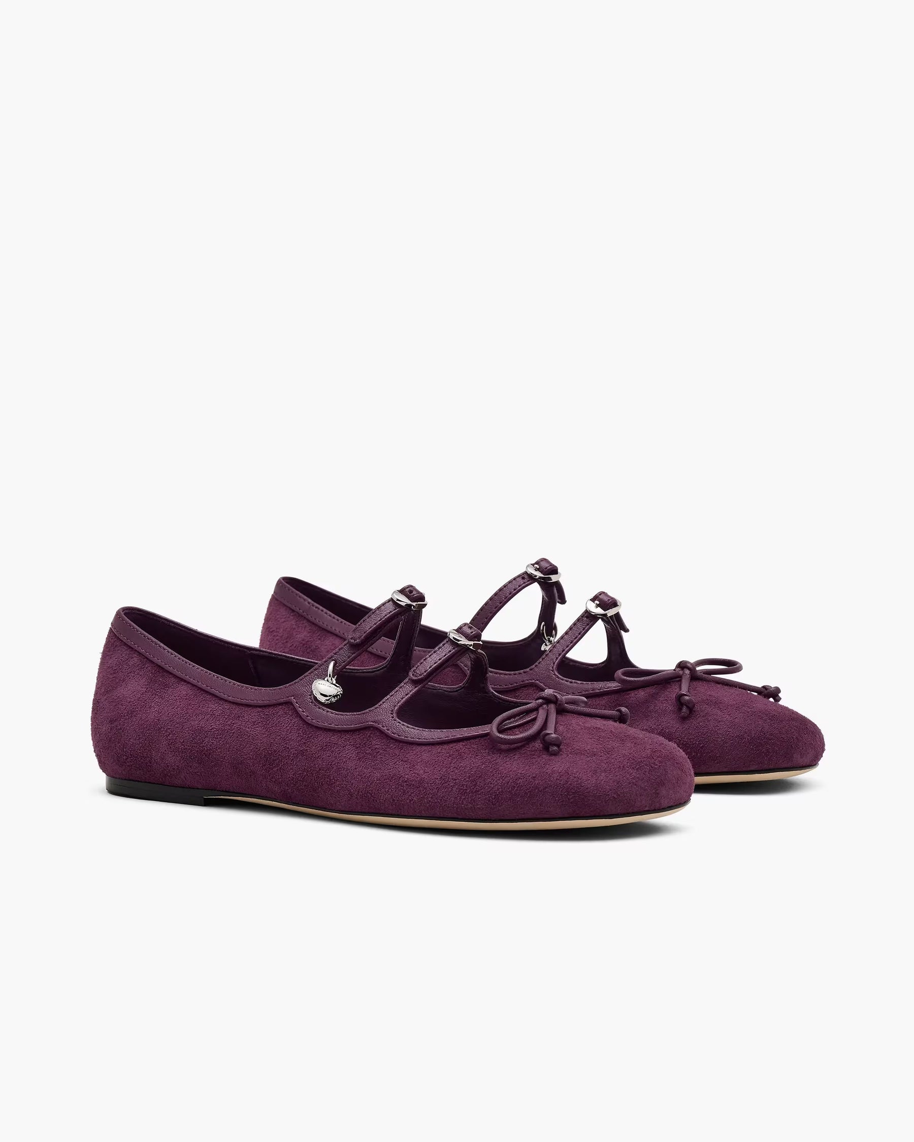Marc Jacobs Marc Jacobs The Suede Kiki Ballerina Dark Plum Dark Plum