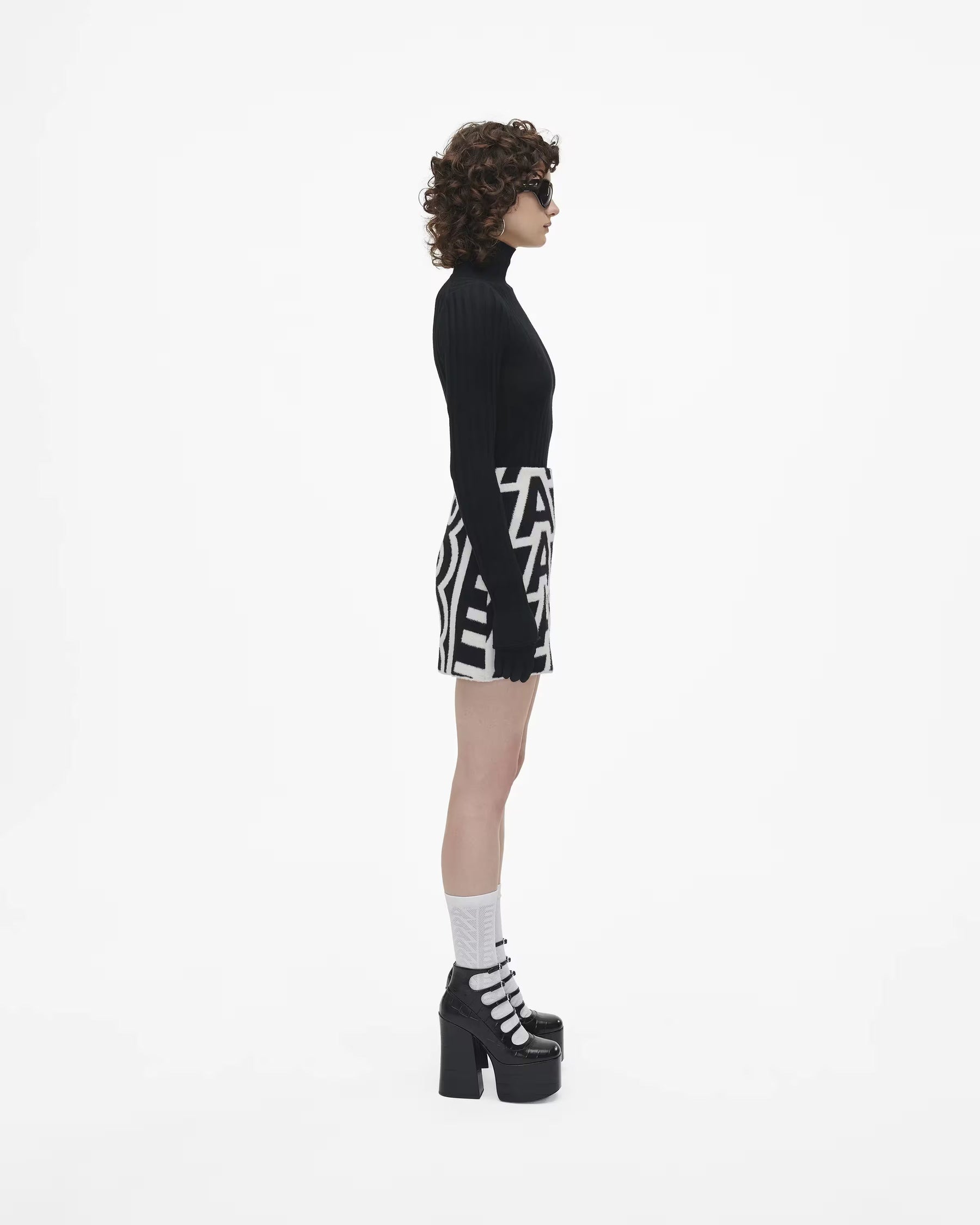 Marc Jacobs Marc Jacobs The Croc Embossed Kiki Ankle Boot Black Black