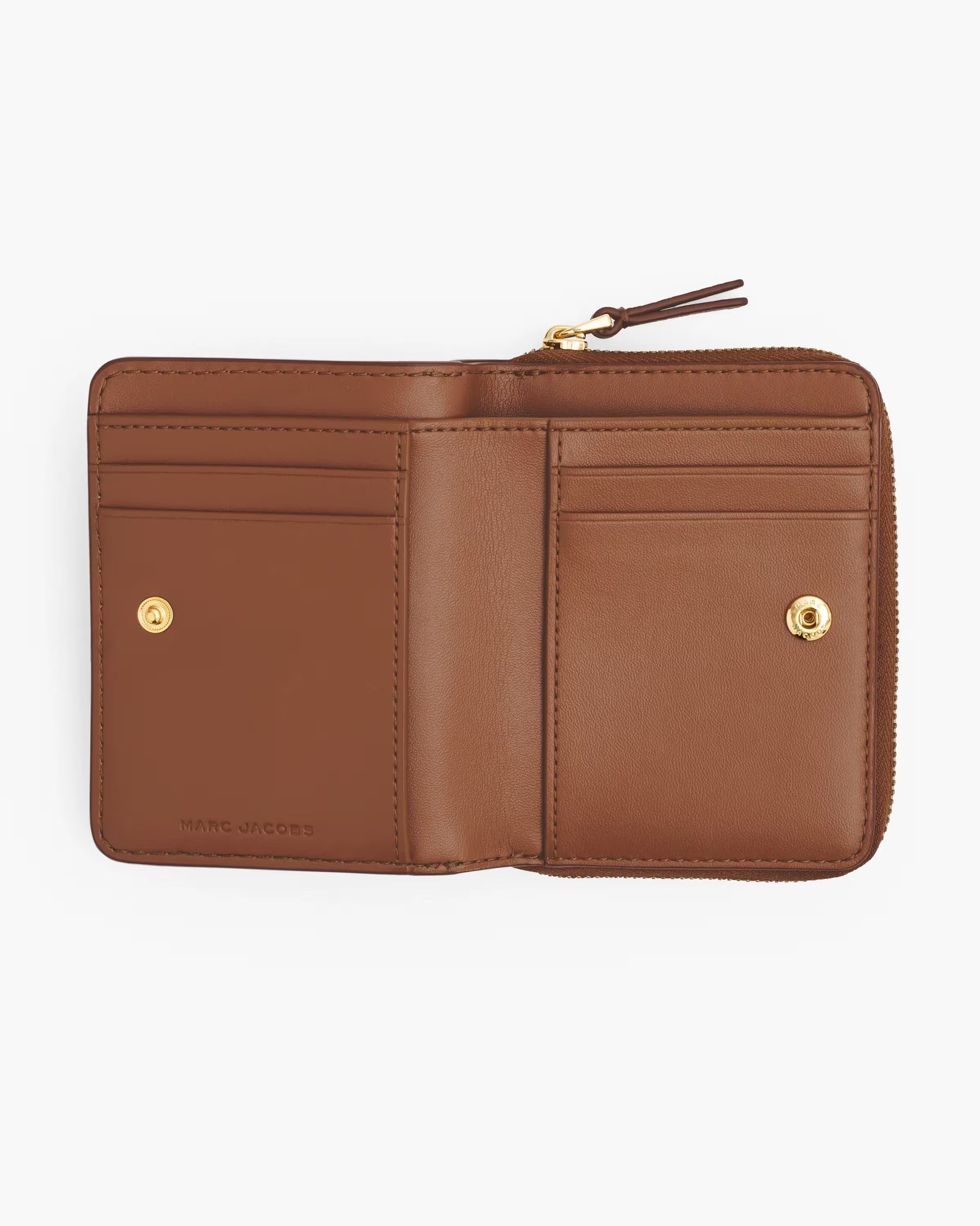 Marc Jacobs Marc Jacobs The Leather Mini Compact Wallet Argan Oil Argan Oil