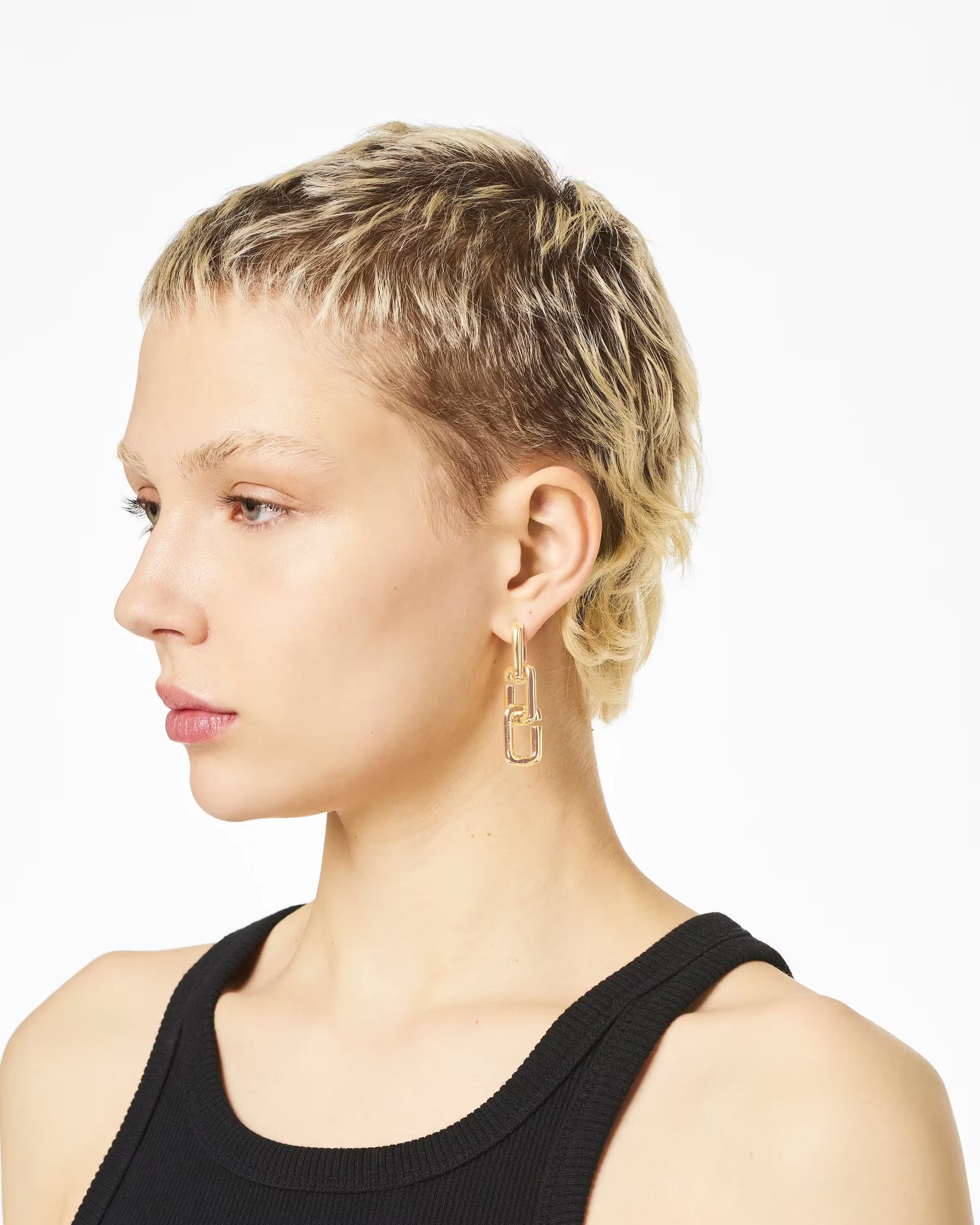 Marc Jacobs Marc Jacobs The J Marc Chain Link Earrings Gold Gold