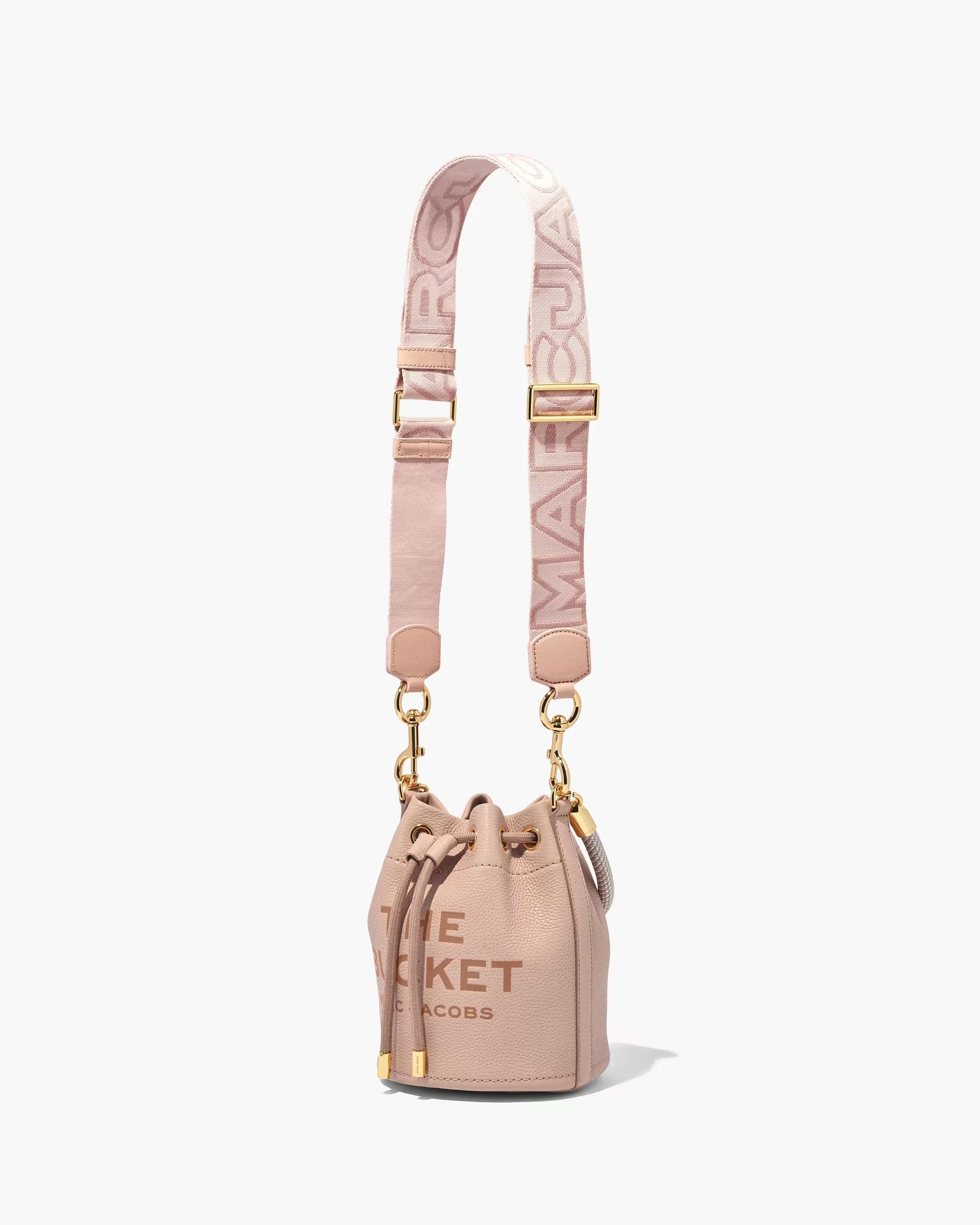 Marc Jacobs Marc Jacobs The Outline Logo Webbing Strap Rose Multi Rose Multi
