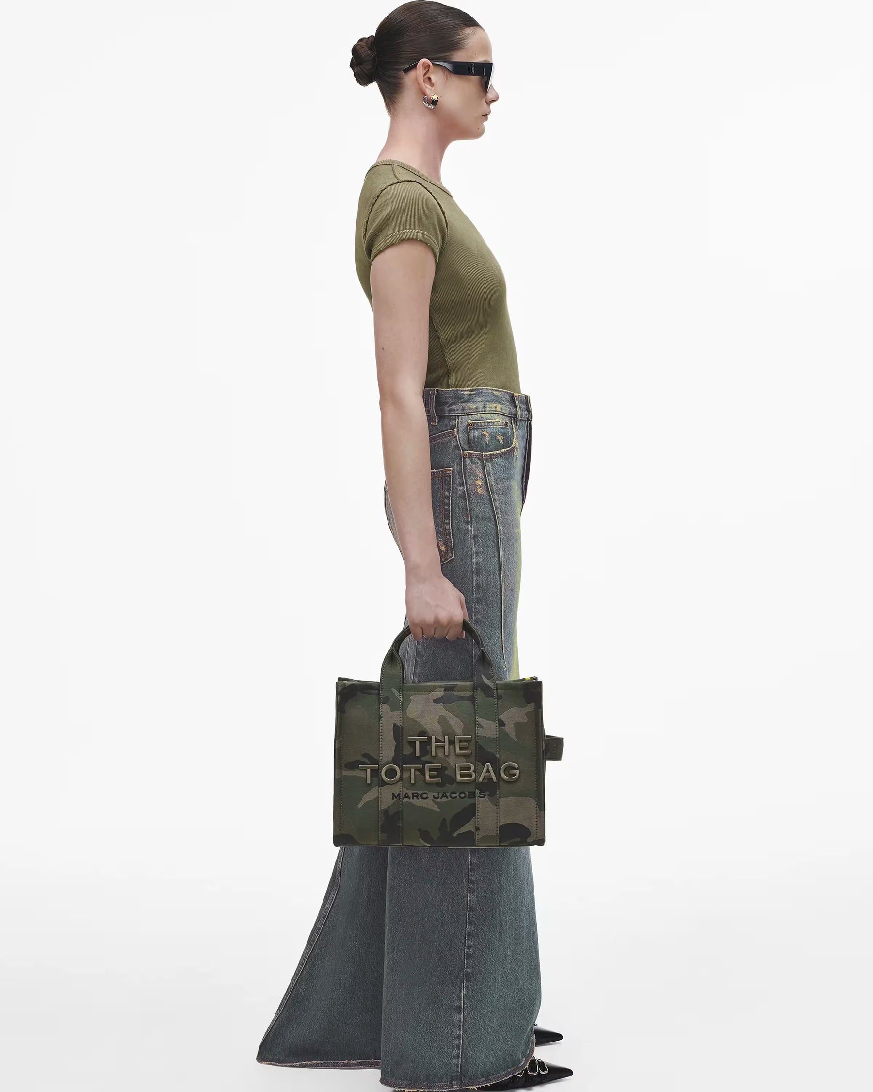 Marc Jacobs Marc Jacobs The Camo Jacquard Medium Tote Bag Camo Multi Camo Multi