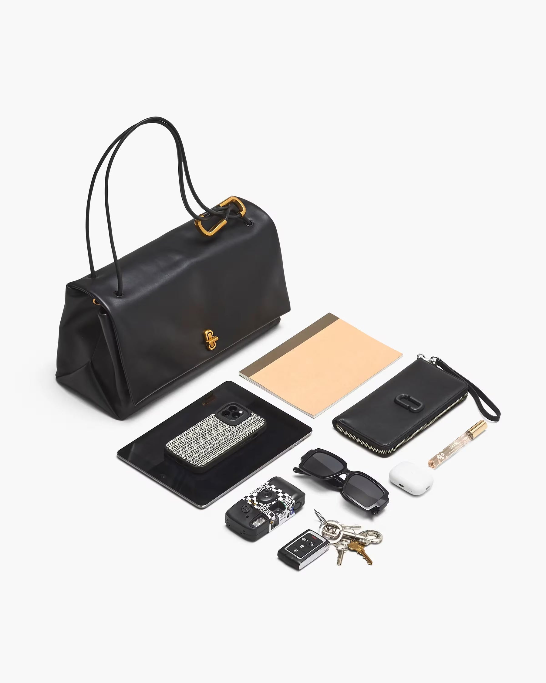Marc Jacobs Marc Jacobs The Suede Large Dual Dark Plum Dark Plum