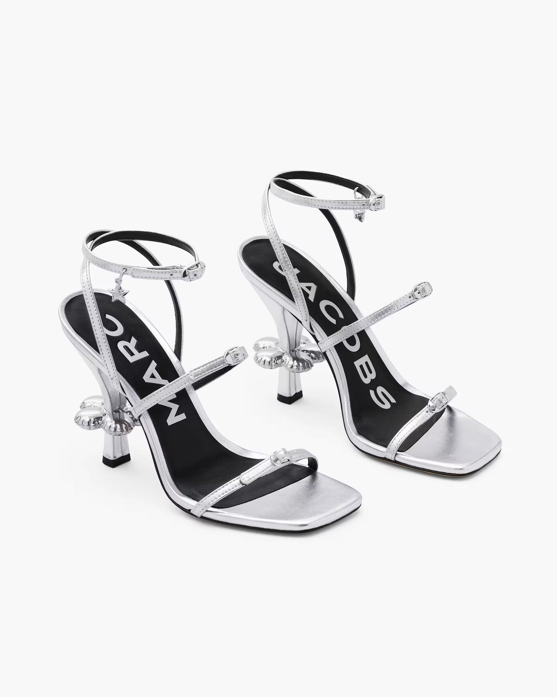 Marc Jacobs Marc Jacobs The Metallic Leather Daisy Heel Silver Silver