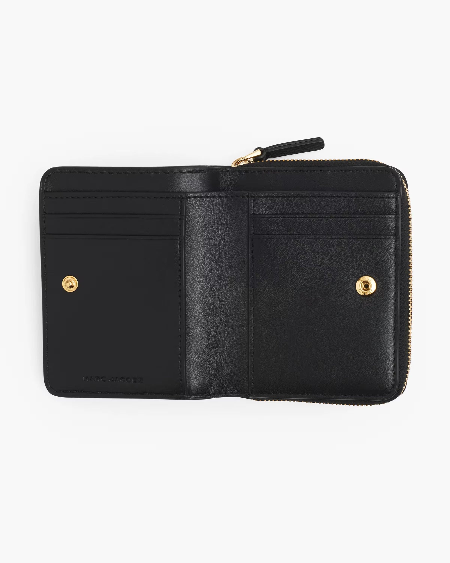 Marc Jacobs Marc Jacobs The Leather Mini Compact Wallet Black Black