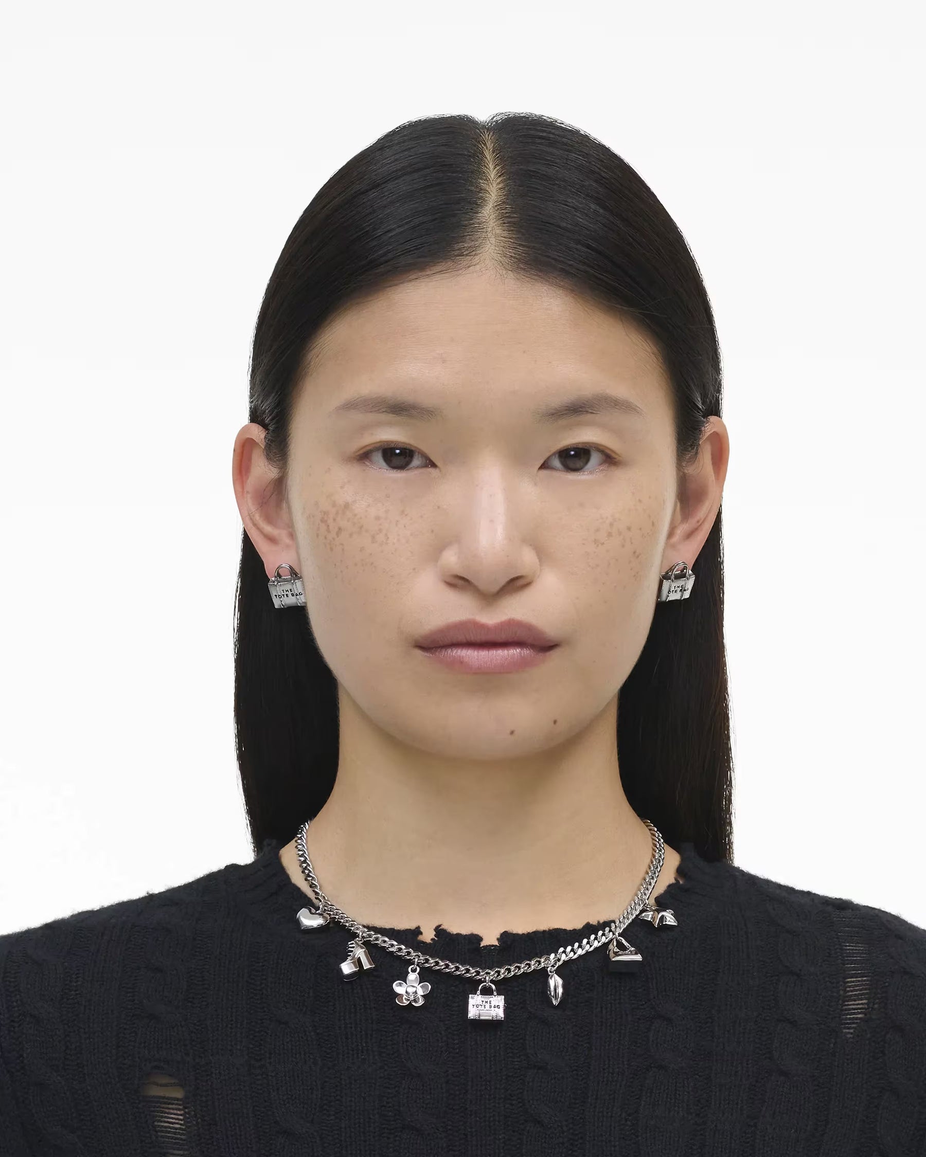 Marc Jacobs Marc Jacobs The Mini Icon Charm Necklace Light Antique Silver Light Antique Silver