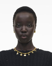 Marc Jacobs Marc Jacobs The Mini Icon Charm Necklace Light Antique Gold Light Antique Gold
