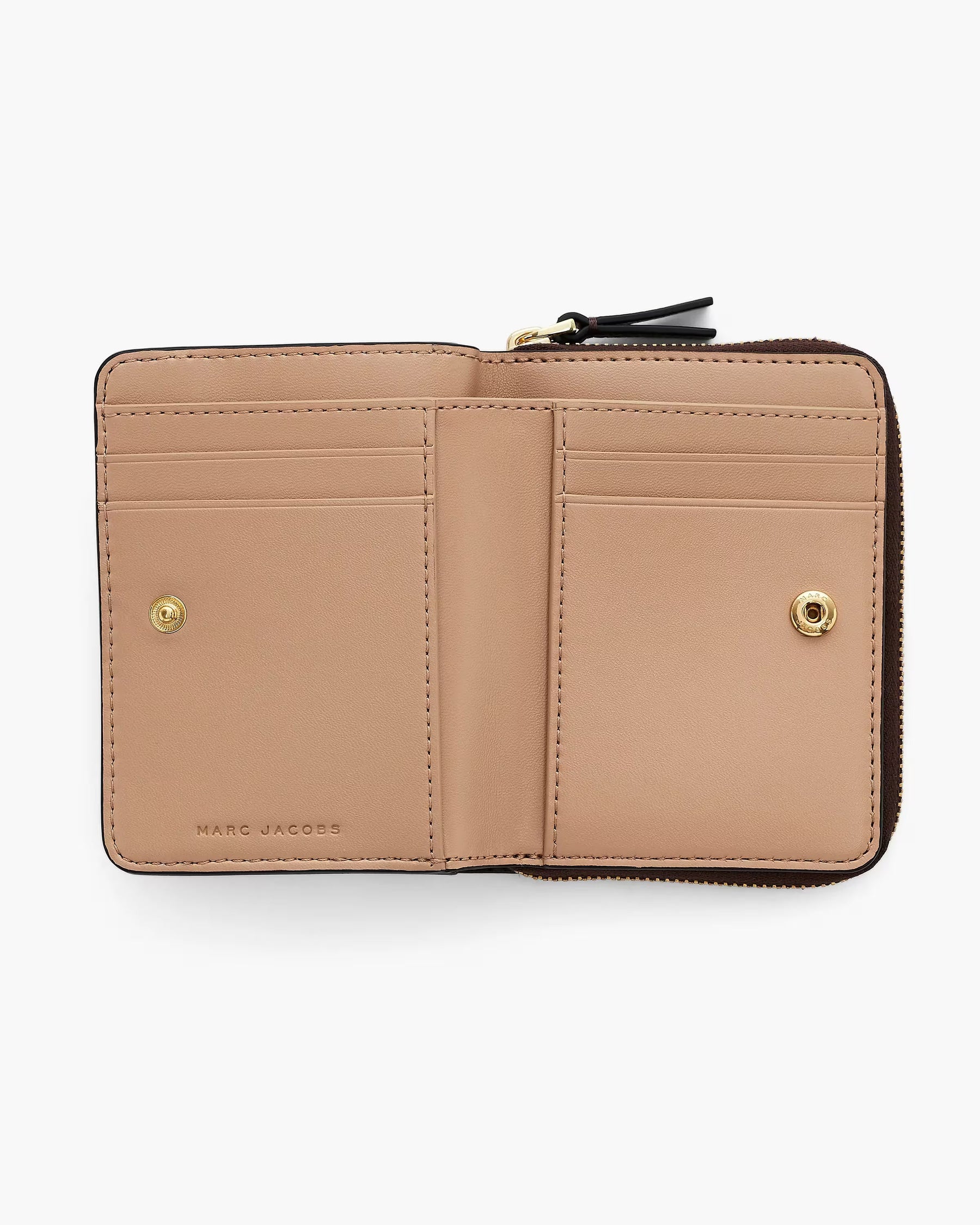 Marc Jacobs Marc Jacobs The Leather Mini Compact Wallet Ganache Ganache