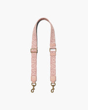 Marc Jacobs Marc Jacobs The Thin Outline Logo Webbing Strap Rose Multi Rose Multi