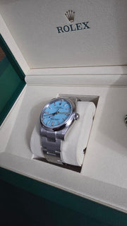Rolex | Oyster Perpetual | 126000 | 36 mm | Steel | Turquoise | Automatic