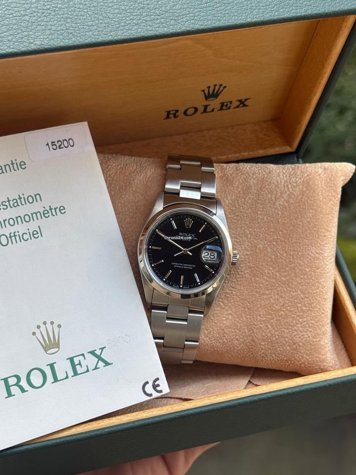 Rolex | Oyster Perpetual | 15200 | Steel | 34 mm | Steel | Black | Automatic
