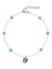 x Hattie Stewart The Garden Pearl Station necklace