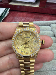 Rolex | Day-Date | 18138 | Yellow gold | 31 mm | Yellow gold | Champagne | Automatic