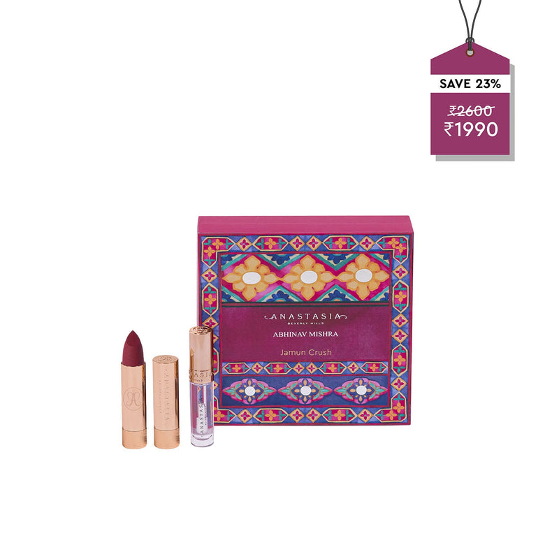 Anastasia Beverly Hills Matte Lipstick - Blackberry & Lipgloss Crystal Sample - Jamun Crush (2 pcs) - Anastasia Beverly Hills