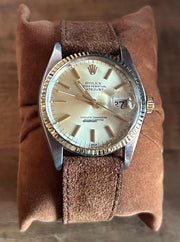 Rolex | Datejust | 16013 | Gold/Steel | 36 mm | Leather | Champagne | Automatic